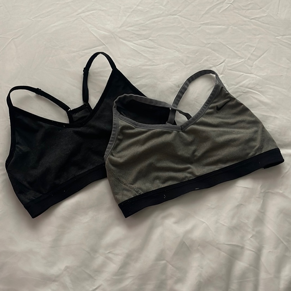 Two Nike Sports Bras, Size L